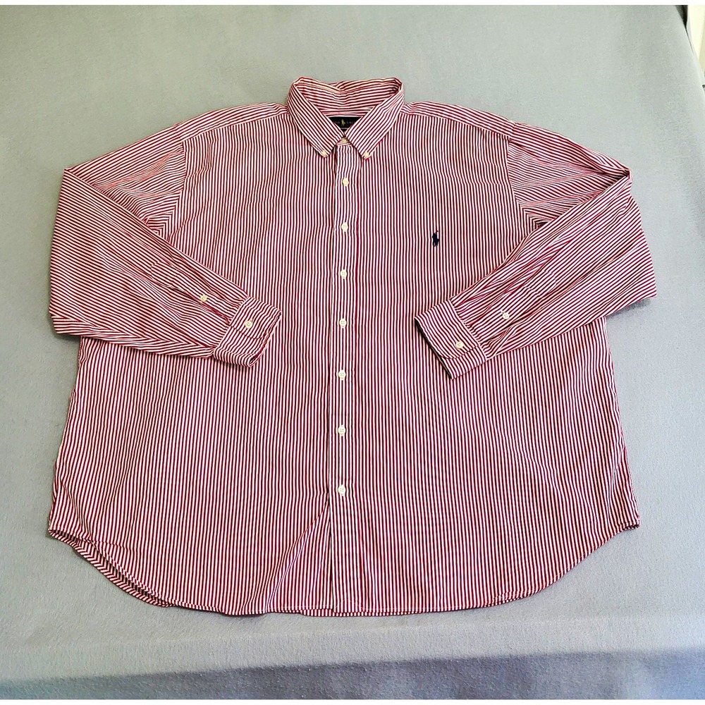 Ralph Lauren Classic Fit Long Sleeve Button Down Striped Shirt Men's 3XB
